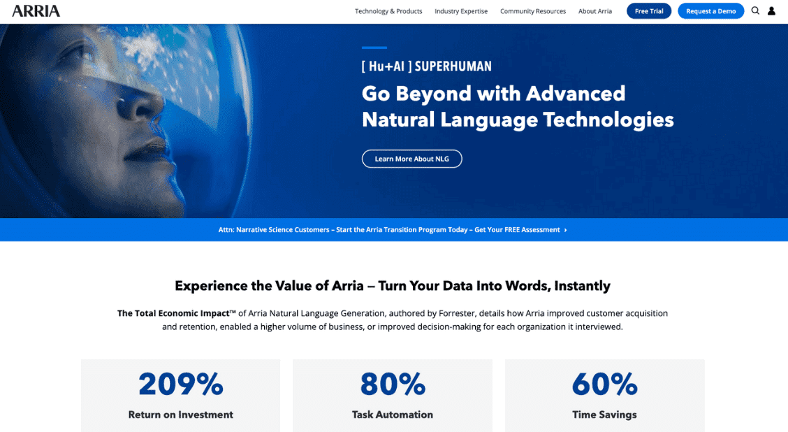 ARRIA Website