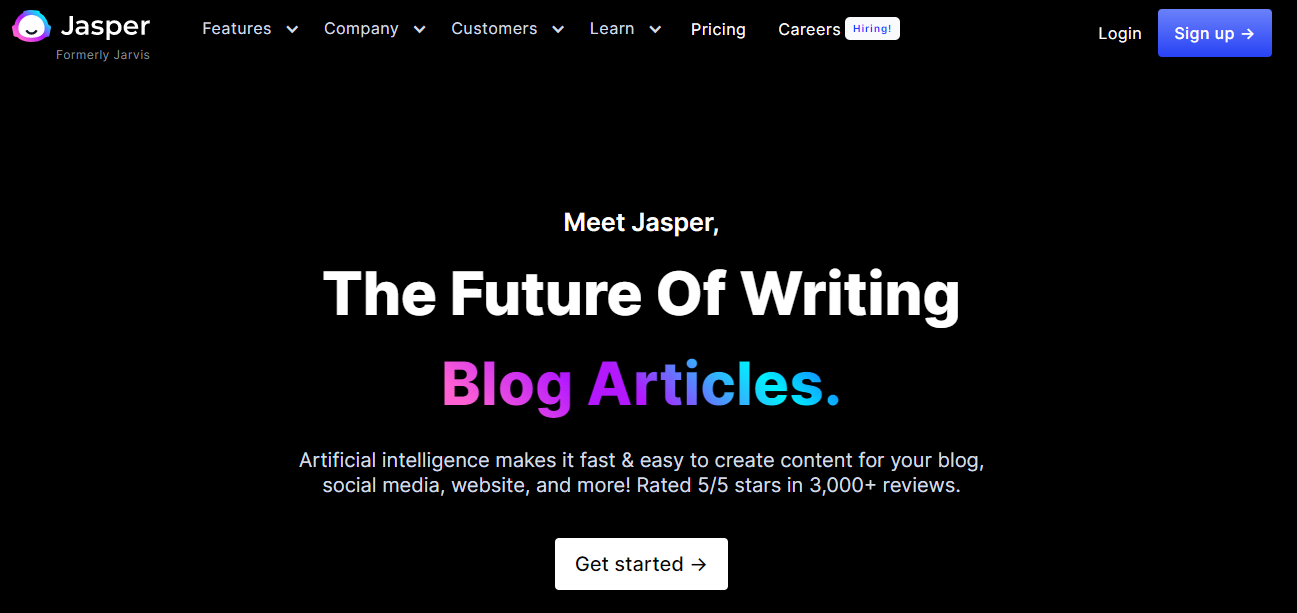 Jasper Content-Marketing-Tool mit KI-gesteuerter Schnittstelle